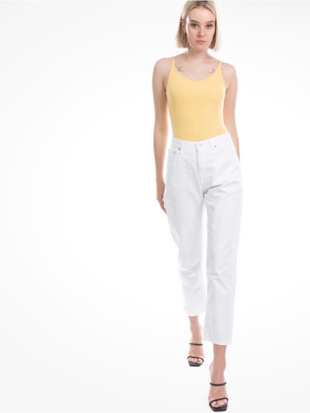 Acne studios yellow bodysuit